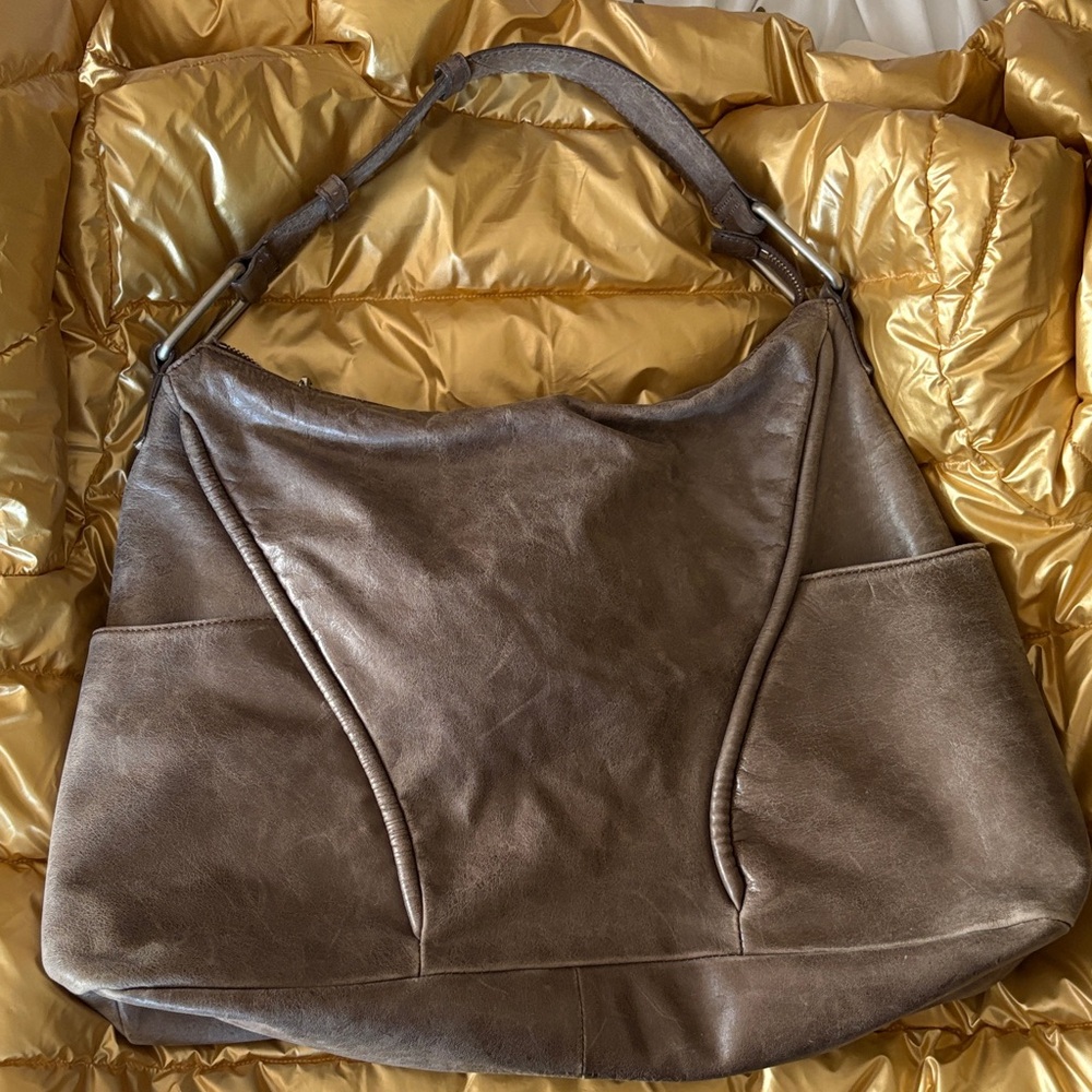 Kenneth Cole Reaction Taupe Shoulder Bag